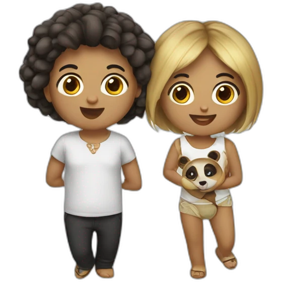 Chanchita y panda mezcla emoji