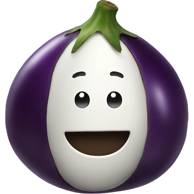 Holding an eggplant  emoji