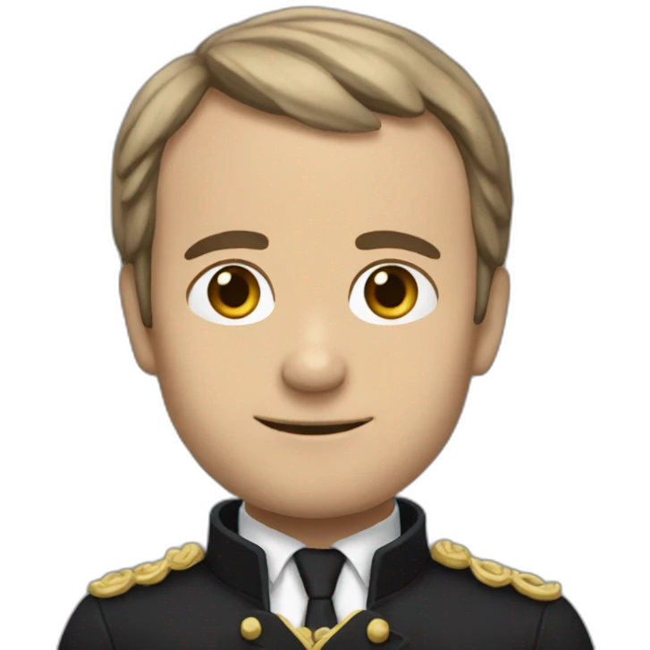 Macron chauve emoji