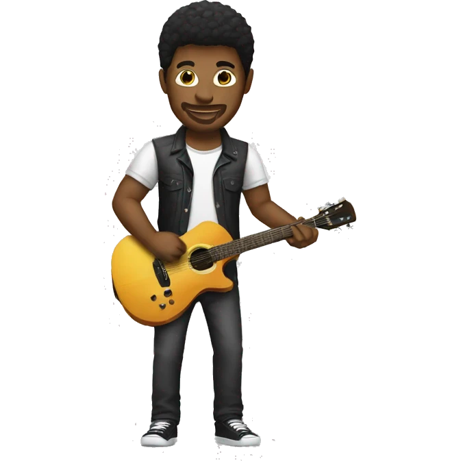 DJ con guitarra  emoji