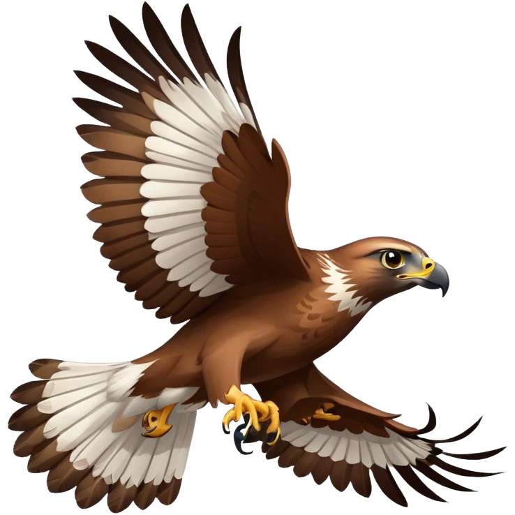 Hawk in flight emoji