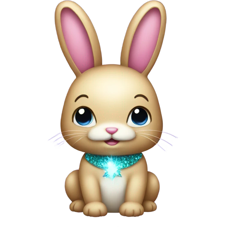 sparkly bunny emoji