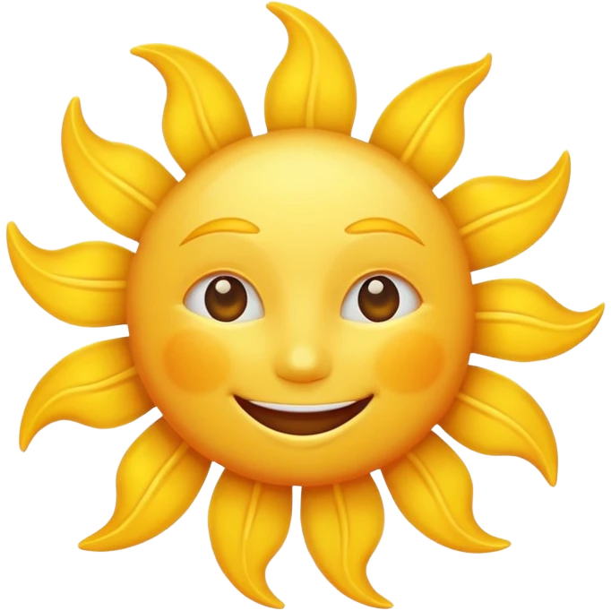 smiling sun emoji emoji