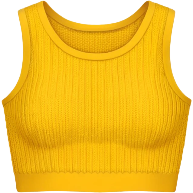 golden yellow crop top. emoji