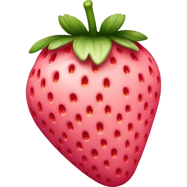 A soft pink strawberry  emoji