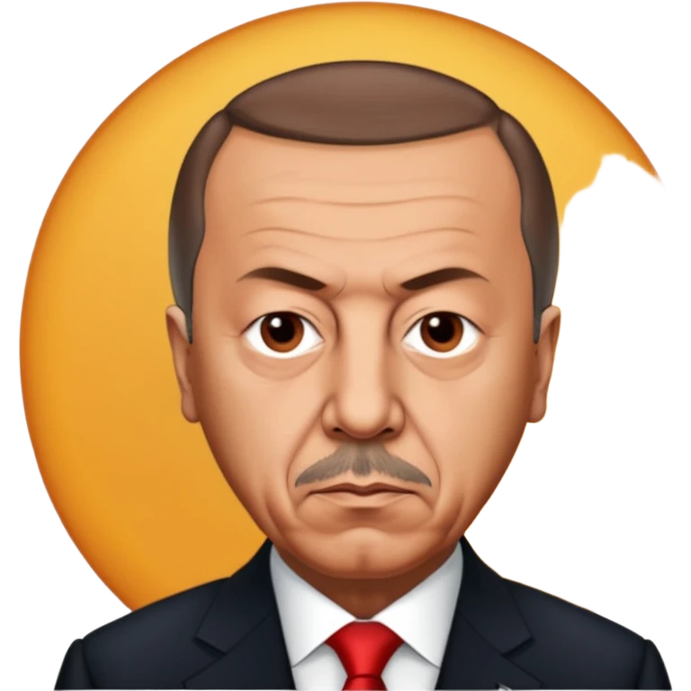 Recep Tayyip Erdogan, serious emoji