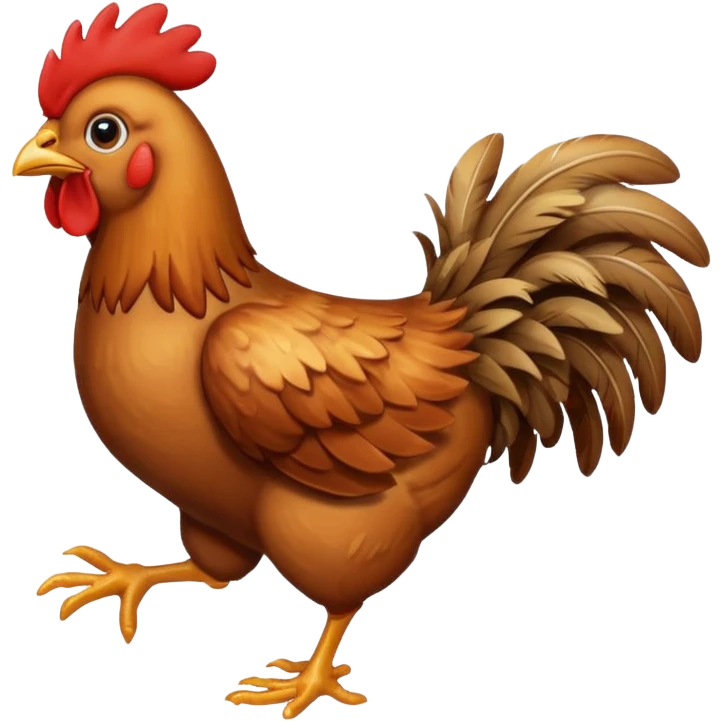 chicken running emoji