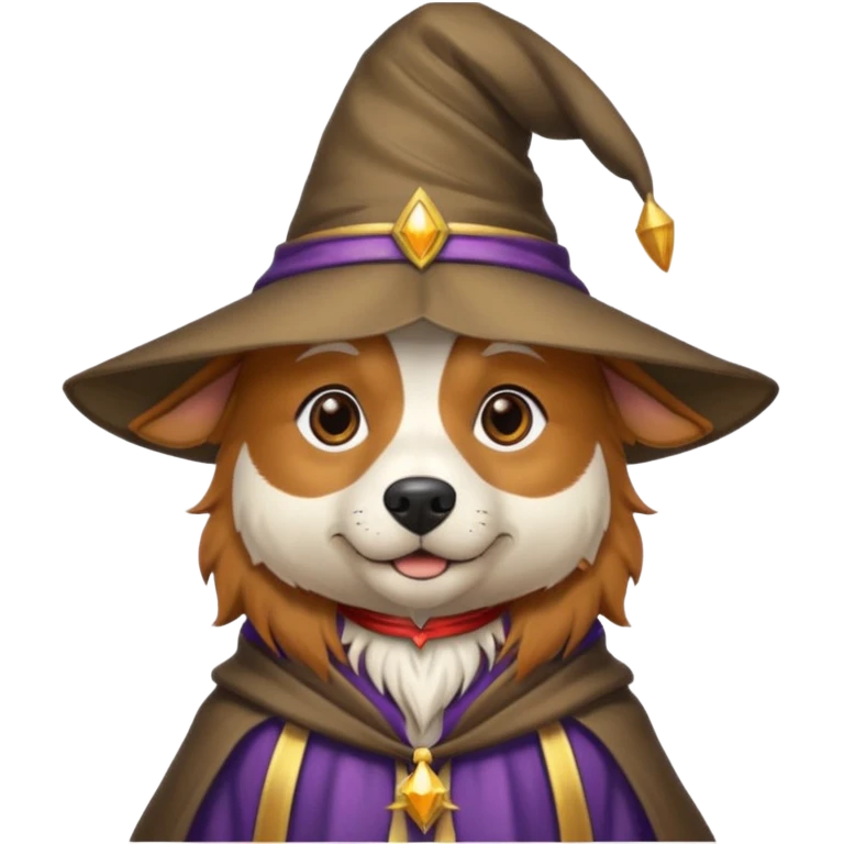 Dog wizard emoji