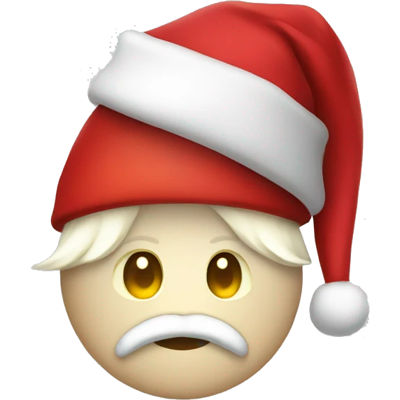 santa hat with lights  emoji