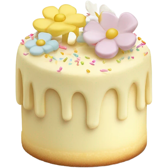 Vanilla cake 🍰 emoji