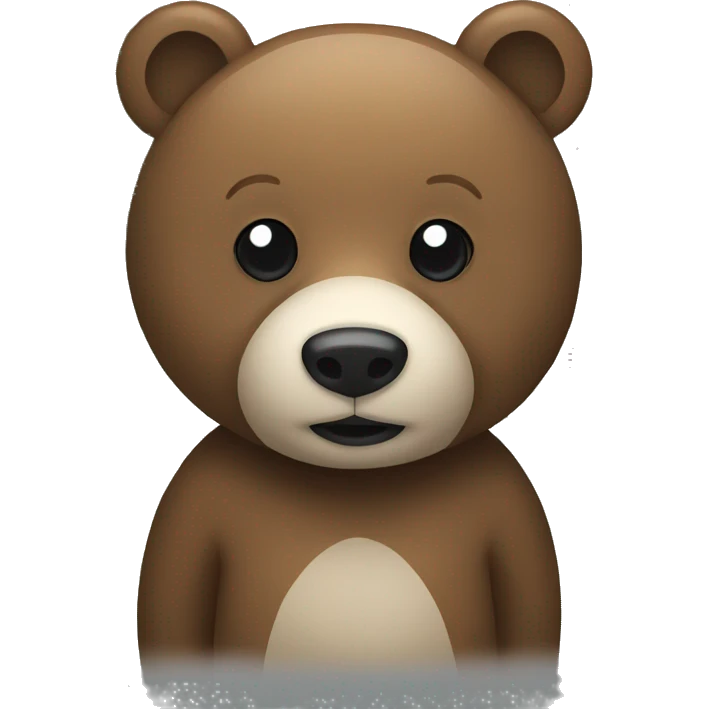 bear waiting sidewalk emoji