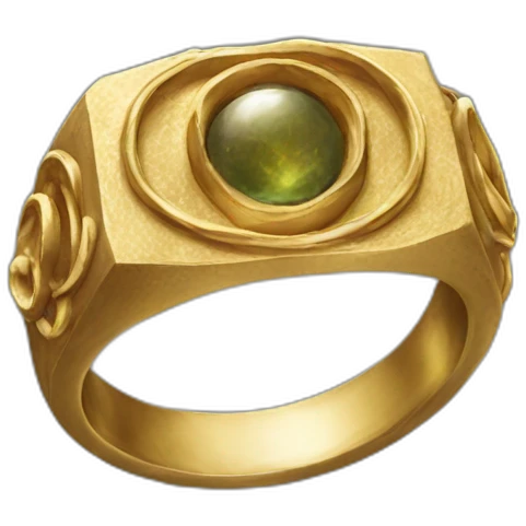 One gold ring Tolkien emoji