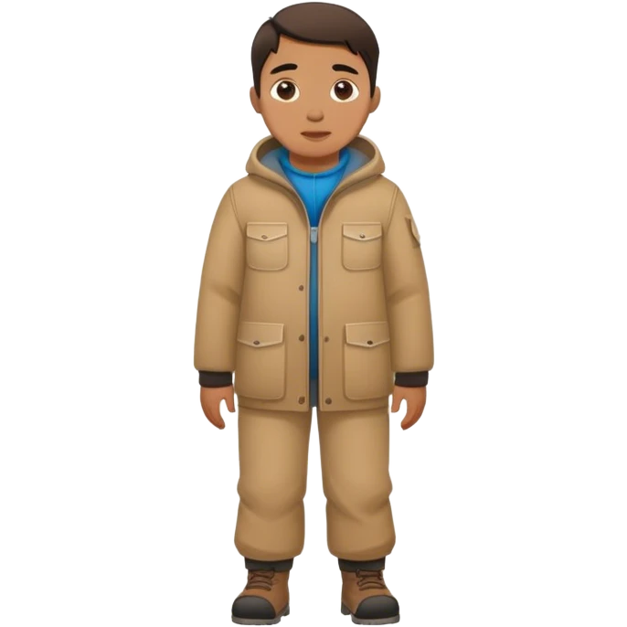 photorealistic greenland citizen standing full length emoji