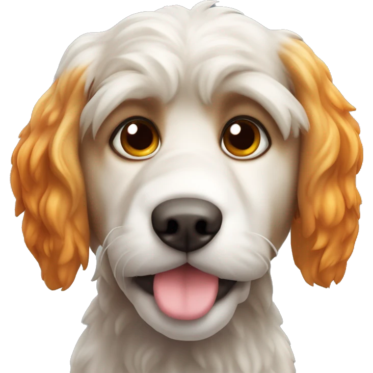 cane che saluta con la zampa bassotto arancione pelo lungo  anime emoji