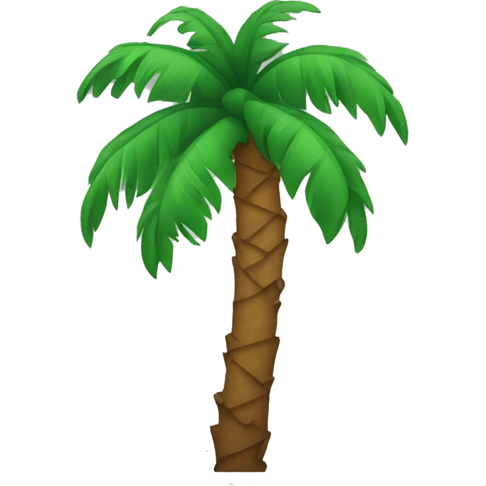 palm tree down horizontal emoji