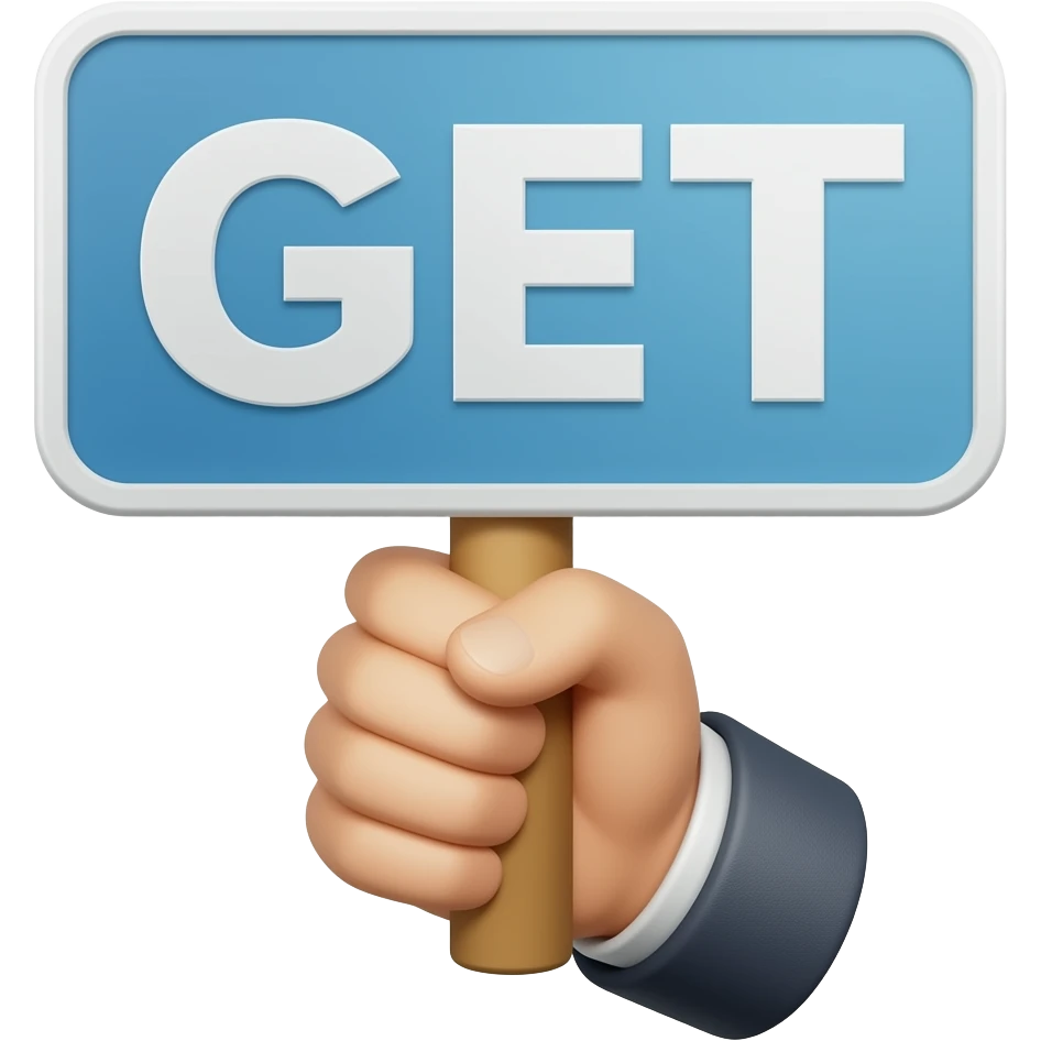 The emoji is sign of GET emoji