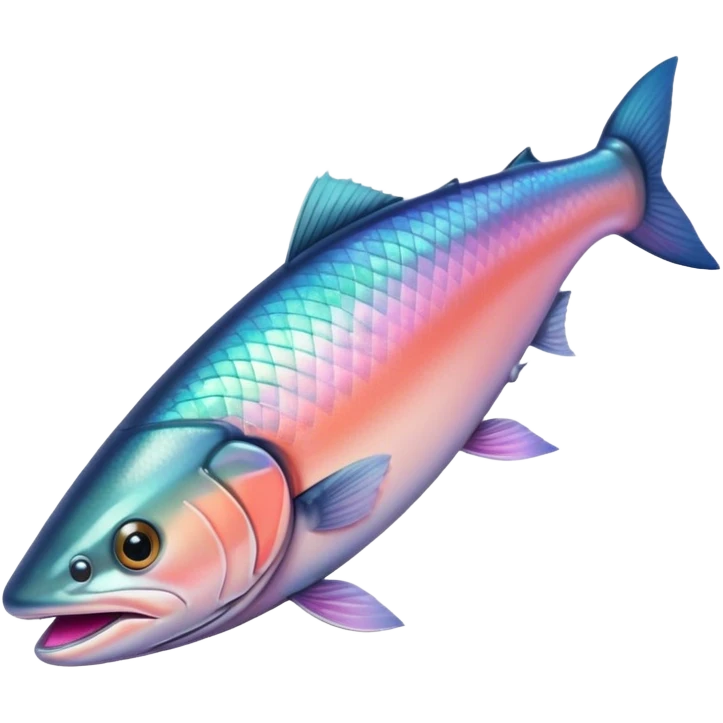 Pink salmon fish emoji