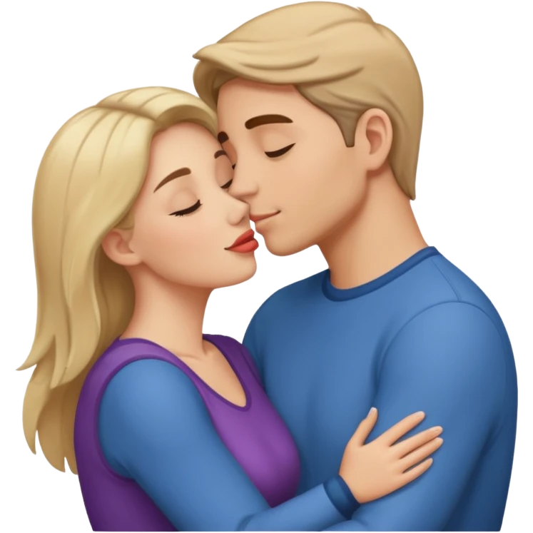 a kissing couple emoji