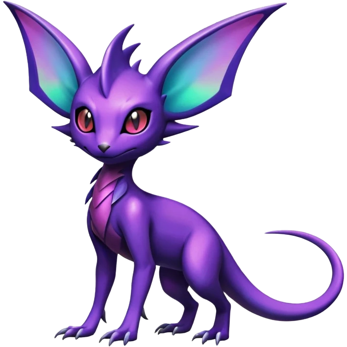 Shiny Salandit-Noivern-Espeon-Hybrid (Full body) emoji