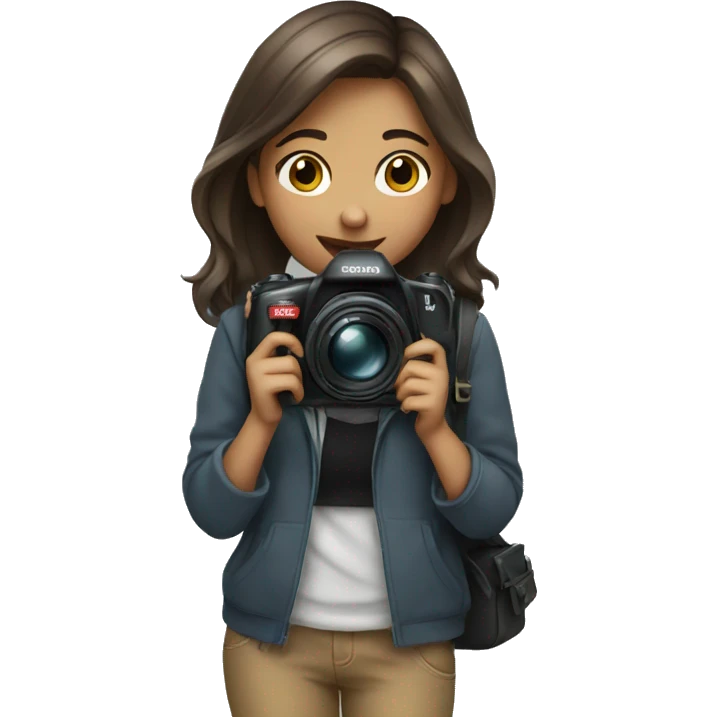 girl with camera  emoji