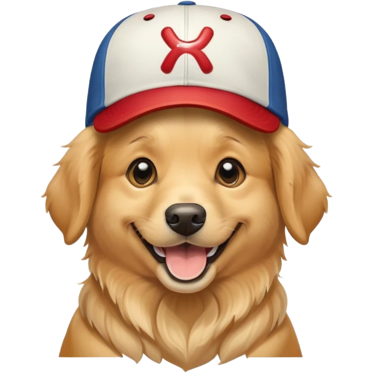 Baseball dog emoji