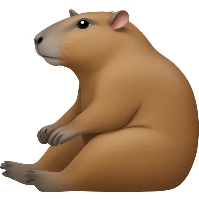 The capybara meditates emoji