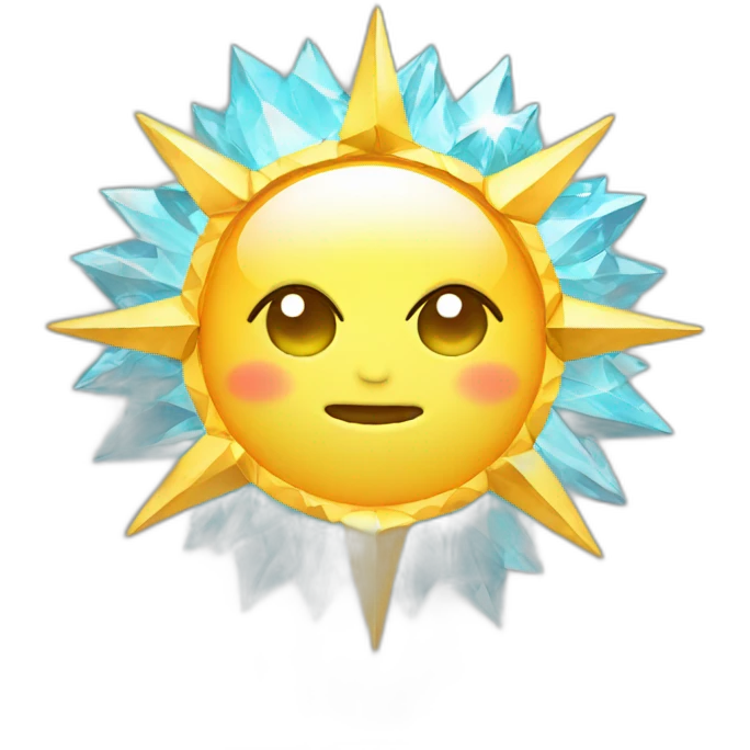 diamond  sun emoji
