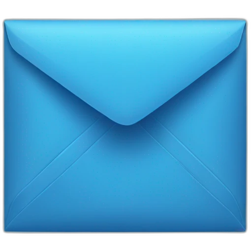 blue envelope emoji
