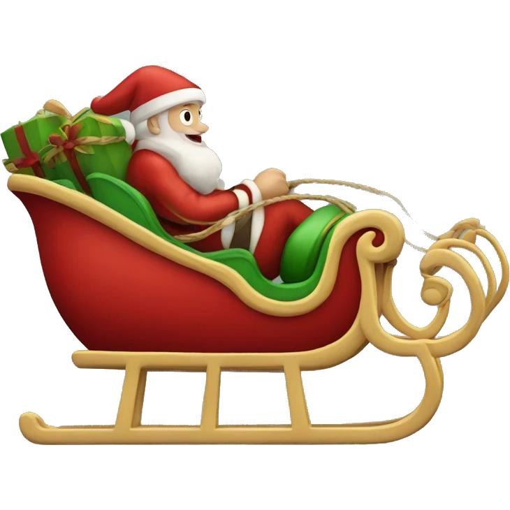 Santa's sleigh emoji