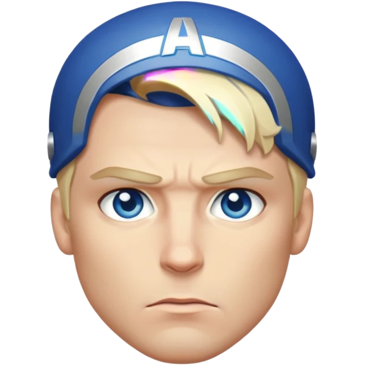 captain america head shot emoji