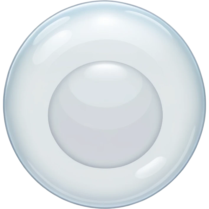 white empty transparent bubble emoji