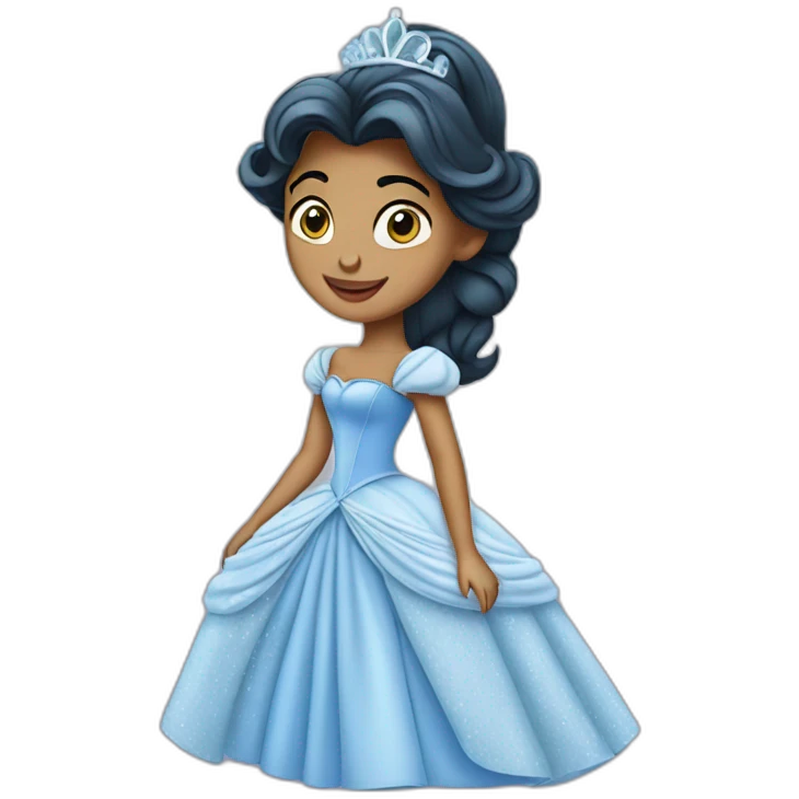 Cinderella-princess emoji