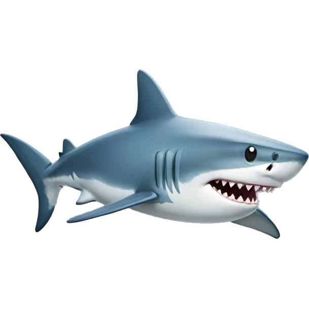 Shark with topchat emoji