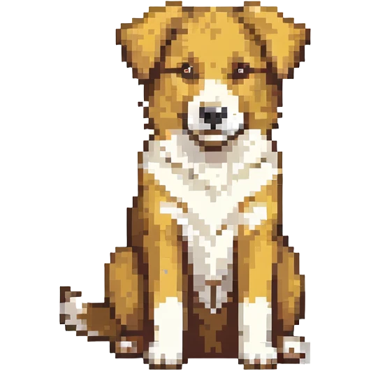 Black and white shepherd dog sitting emoji