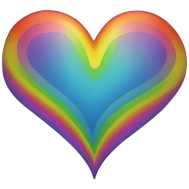 Raimbow heart emoji