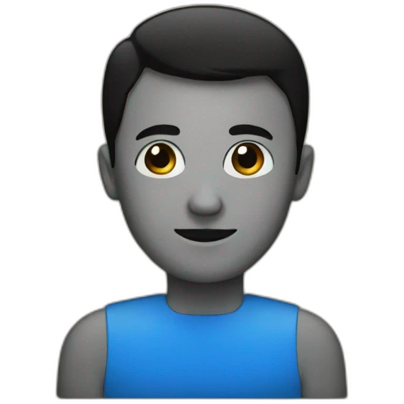 blue and black square emoji