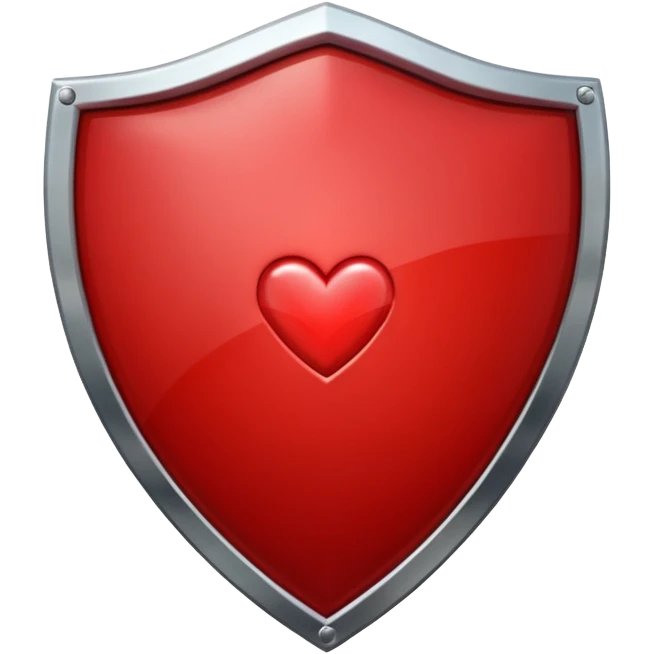 shield with heart symbolizing life insurance emoji