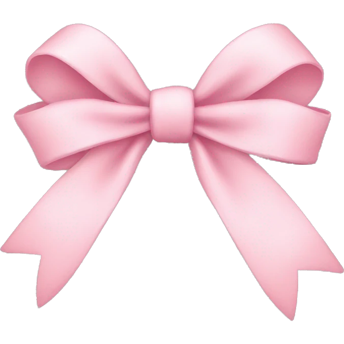  baby pink bow emoji