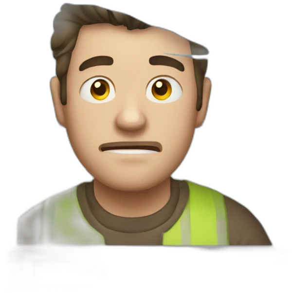 Man hurt by window grill emoji