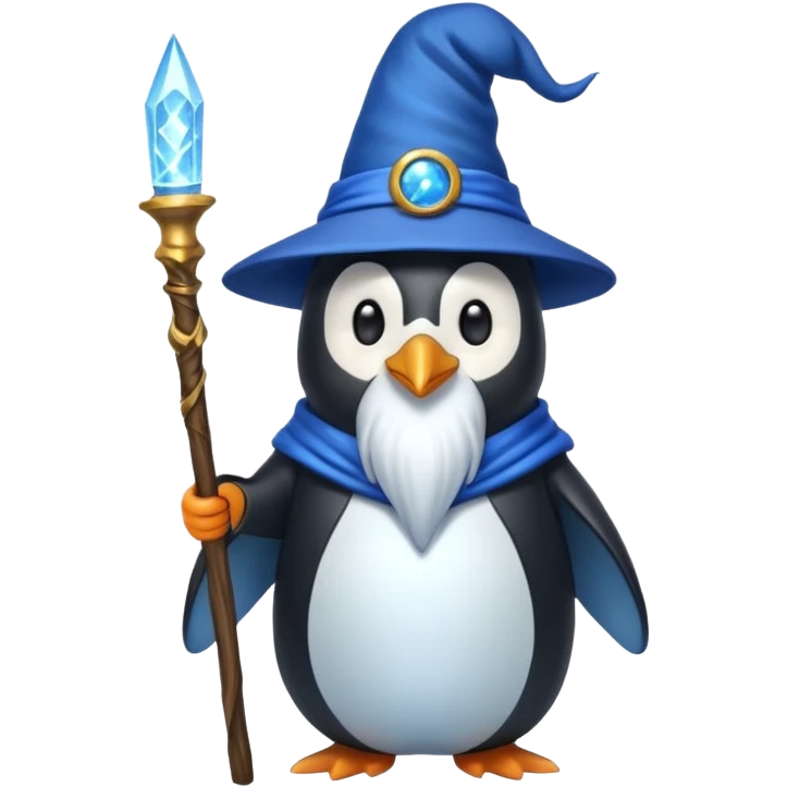 Penguin Wizard emoji