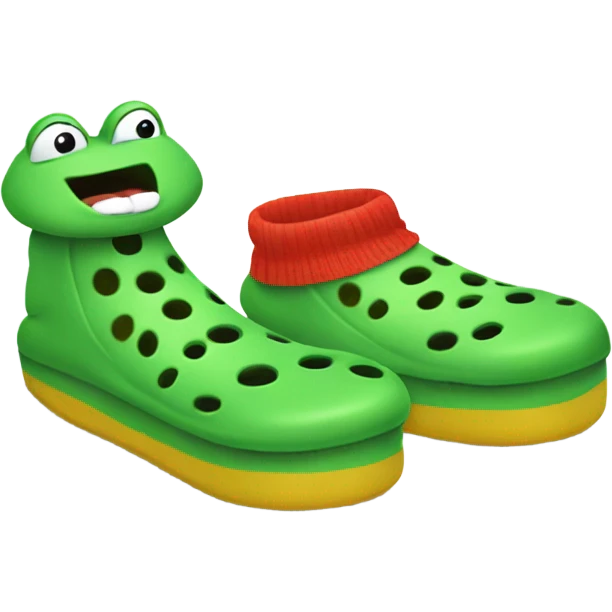 Crocs stealing my socks emoji