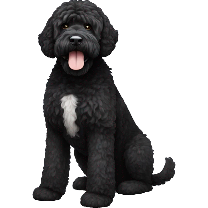 portuguese water dog full body emoji