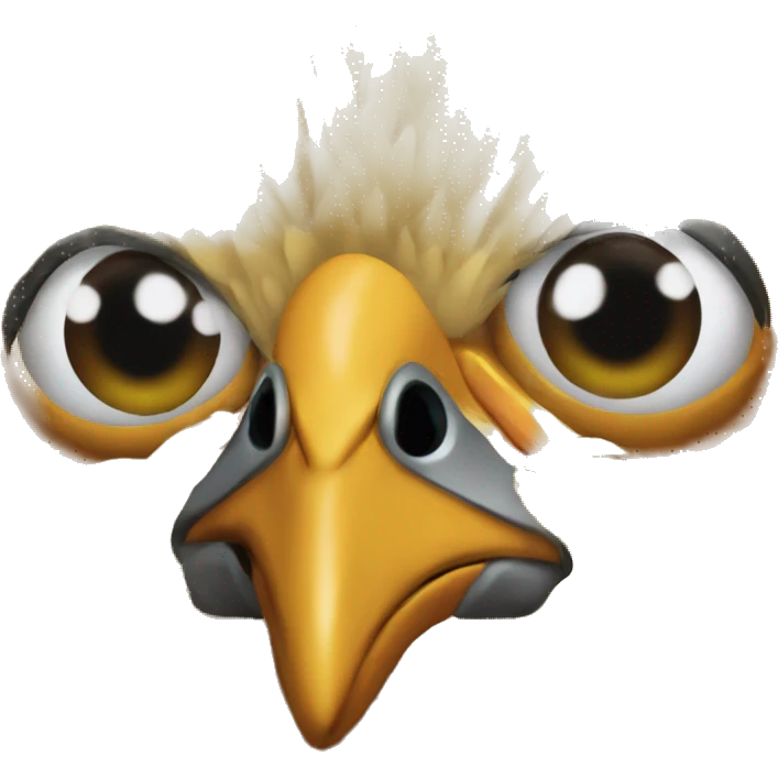Pollo with eyes emoji