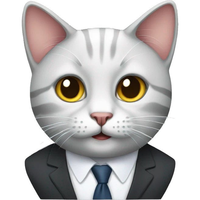 business cat emoji