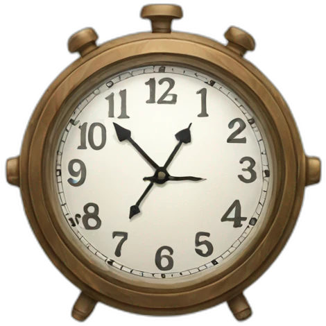 Tranparent Clock  emoji
