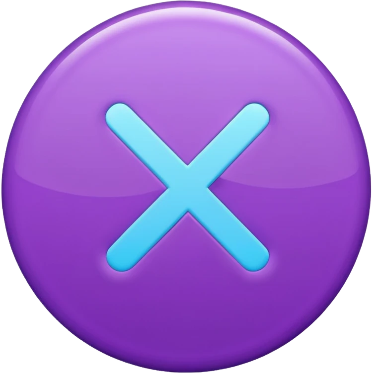 purple and cian checkmark emoji
