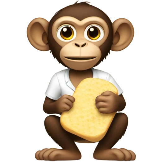 Monkey with arepa  emoji