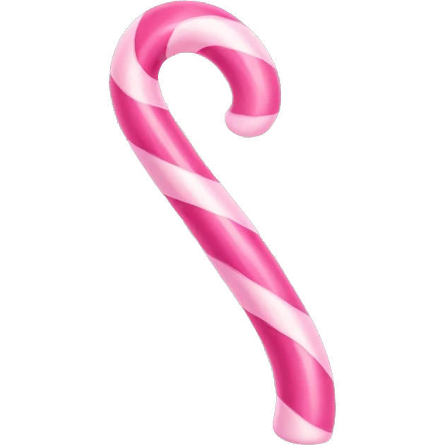 pink candy cane emoji