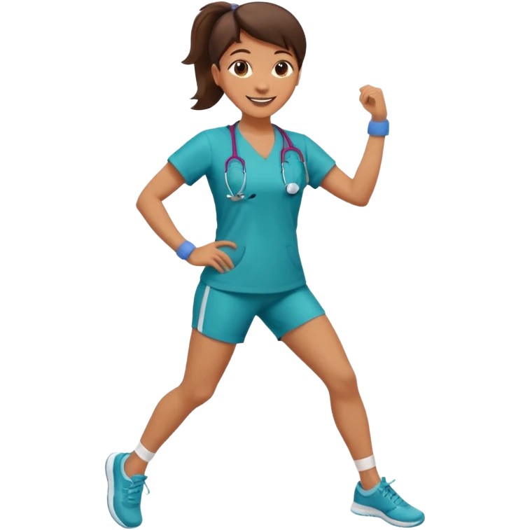 doctor doing cardio dance emoji