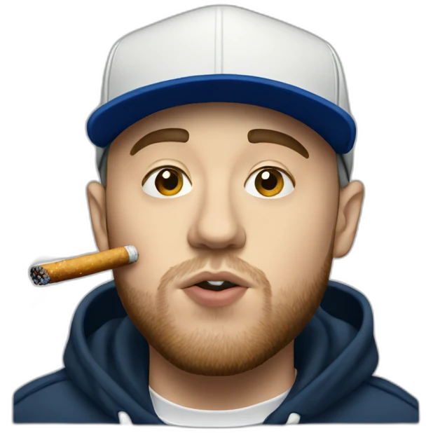 mac miller smoking emoji